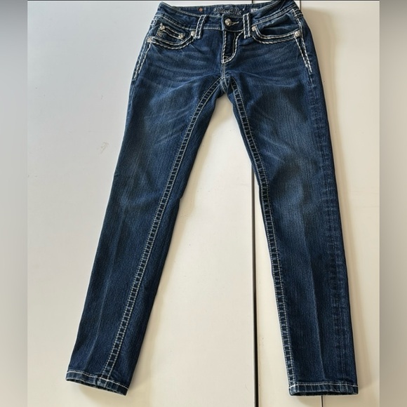 Miss Me Blue Skinny Jeans size 26w/29Inseam - Picture 2 of 8